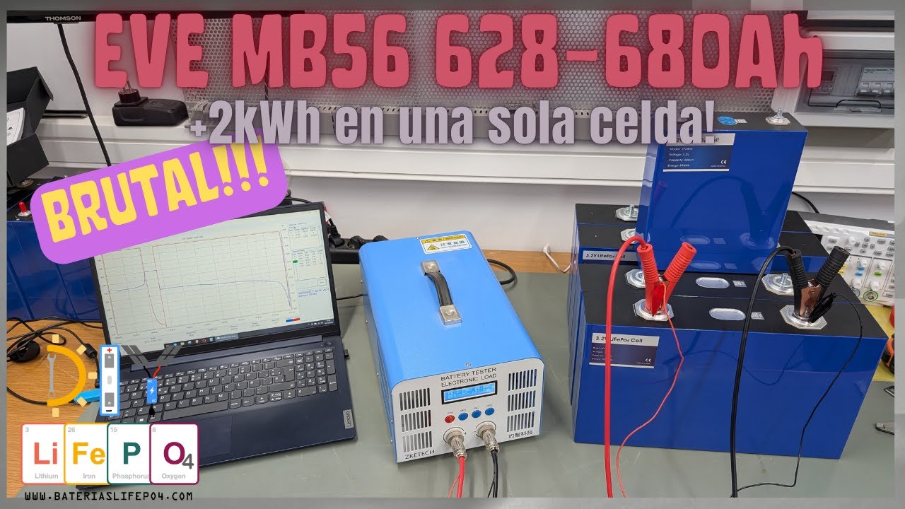 CELDAS EVE MB56 628Ah (nominales) - simplemente BRUTAL! 🔋DIY Baterías LiFePO4🔋