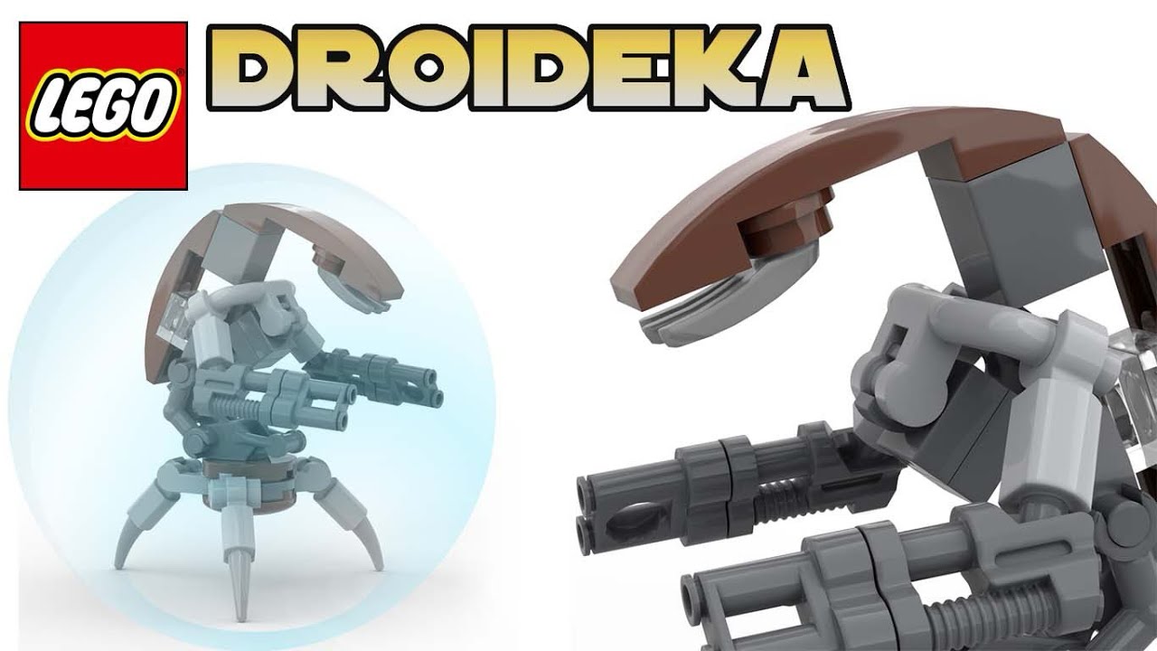 Custom LEGO Droideka - Free Instructions & Parts List