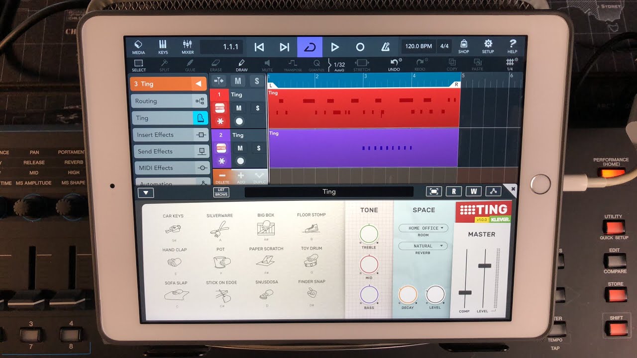 TING Percussion Instrument by Klevgrand - Demo & Tutorial - iPad Live