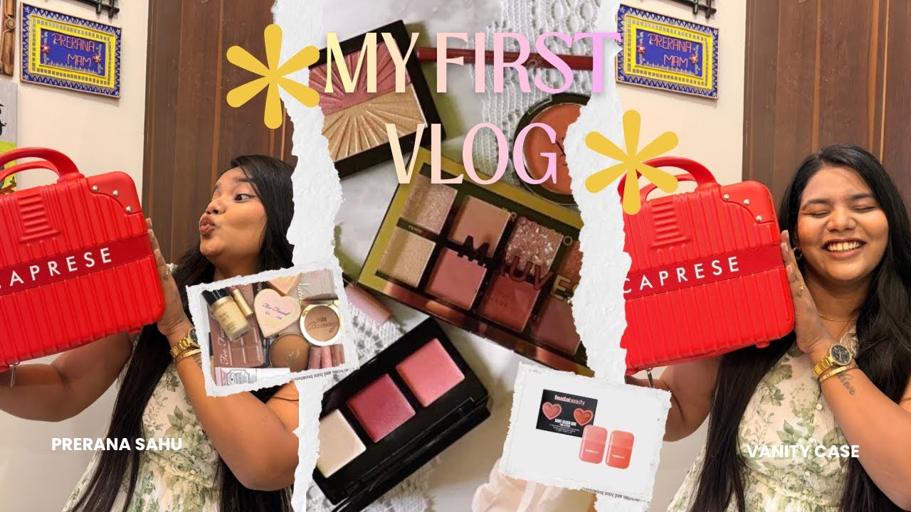 My first ever vlog ✨ My vanity case 