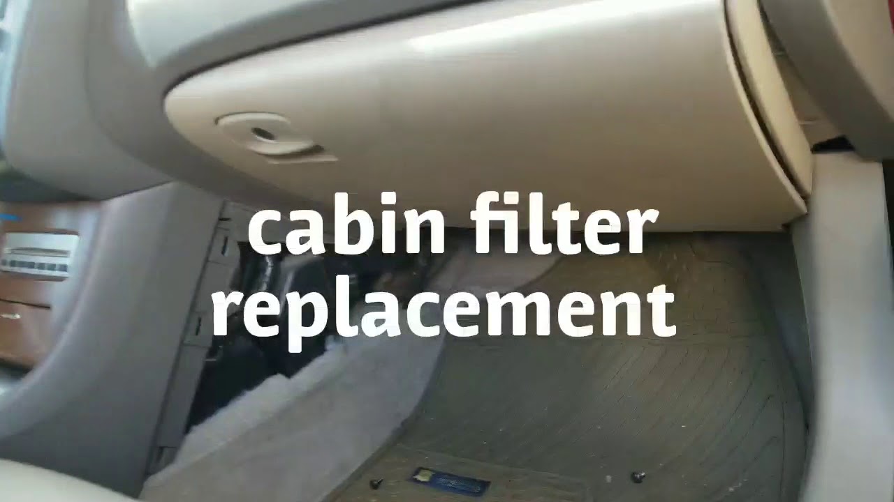 2007 Nissan Altima Como reemplazar el filtro de el aire acondicionado de la cabina