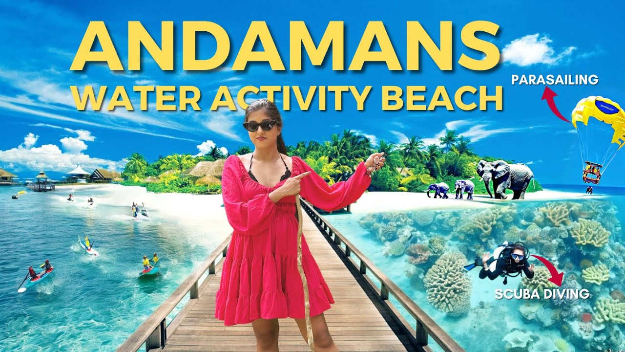 Water Activity Beach of Andamans | Elephanta Beach 🏝️🤿⛵️