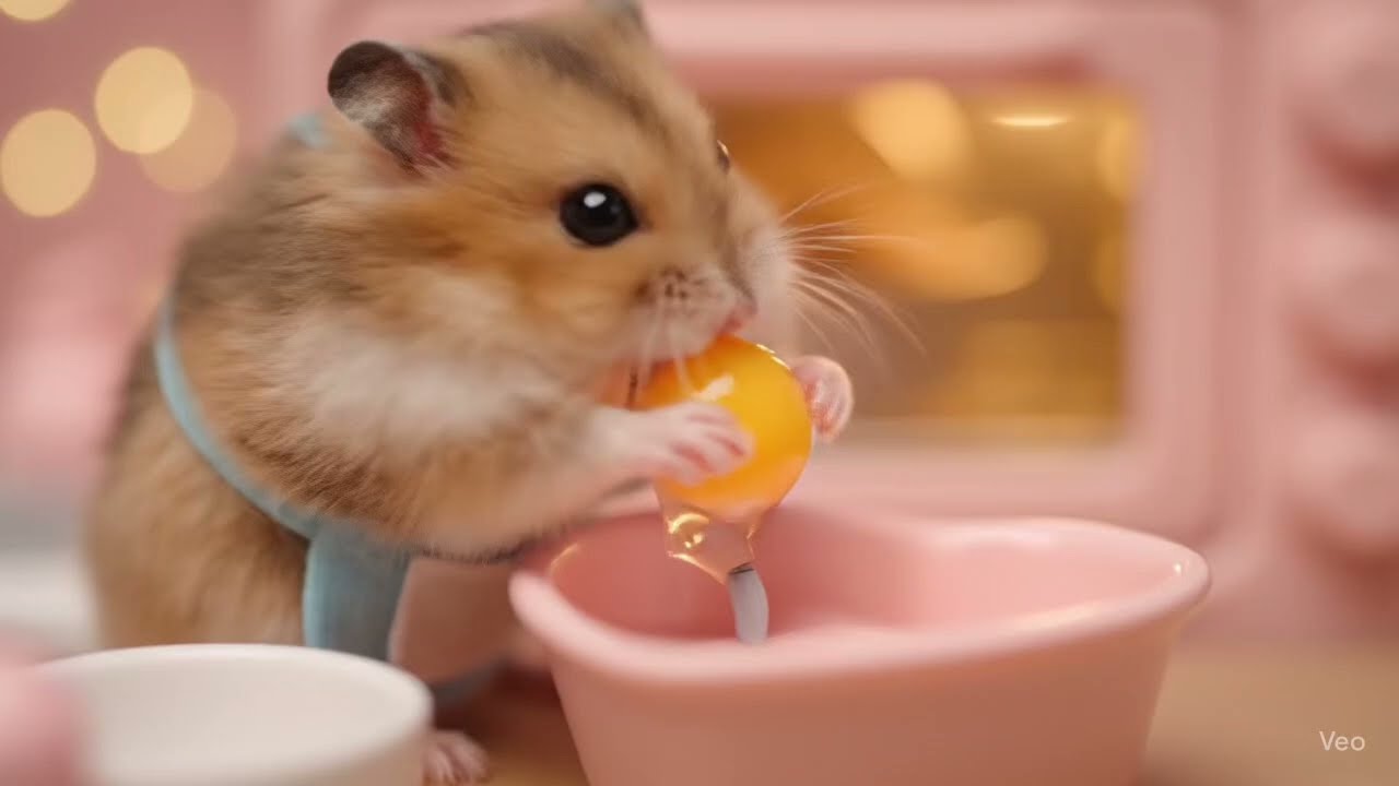 🐹 The Cutest Birthday Cake| Hamster ASMR