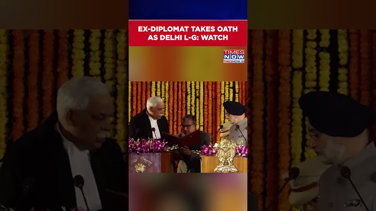 Delhi: Taranjit Singh Sandhu Takes Oath As Delhi LG In Presence Of CM Rekha Gupta #shorts