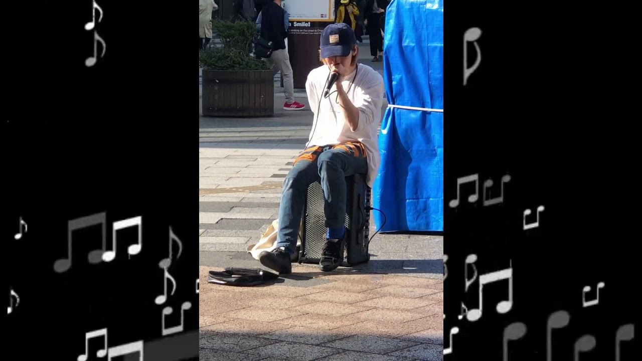 ボイパ路上ライブ　Human Beat Box　めちゃくちゃ上手い人発見！！もうヤバすぎて鳥肌ものでした！