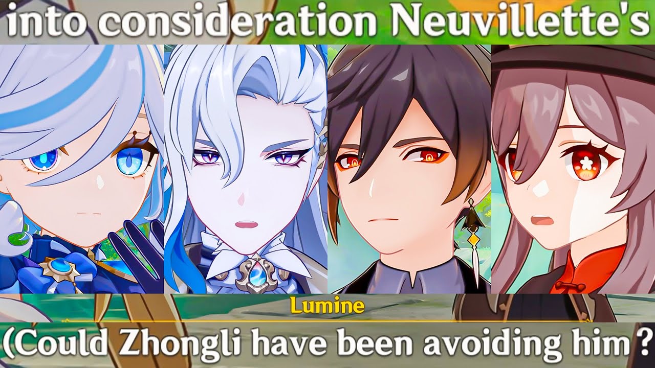 FURINA & NEUVILLETTE in Liyue FULL STORY Cutscene Lantern Rite 4.4 Genshin Impact | ZHONGLI & HU TAO