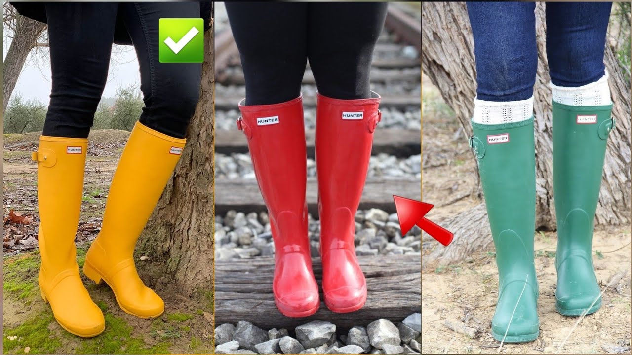 Rubber boots for women || knee high