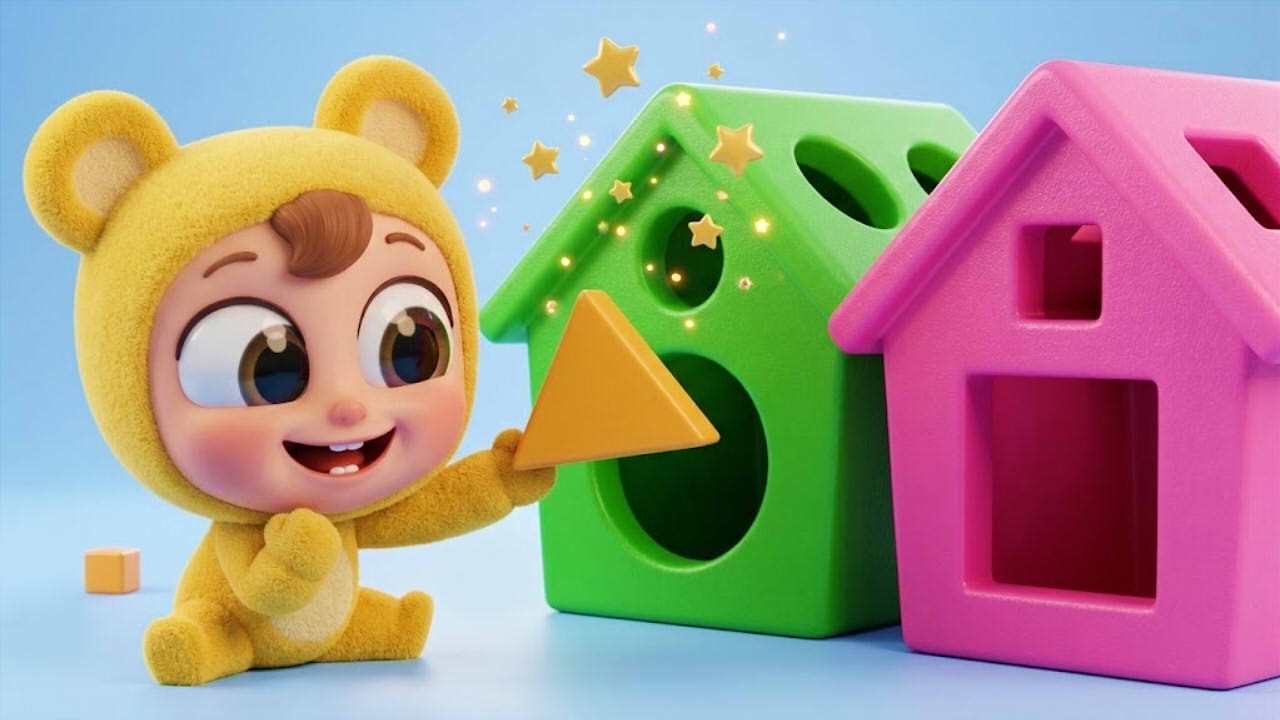 Shapes and Colors Cartoon Mix For Babies | Shiny Box TV