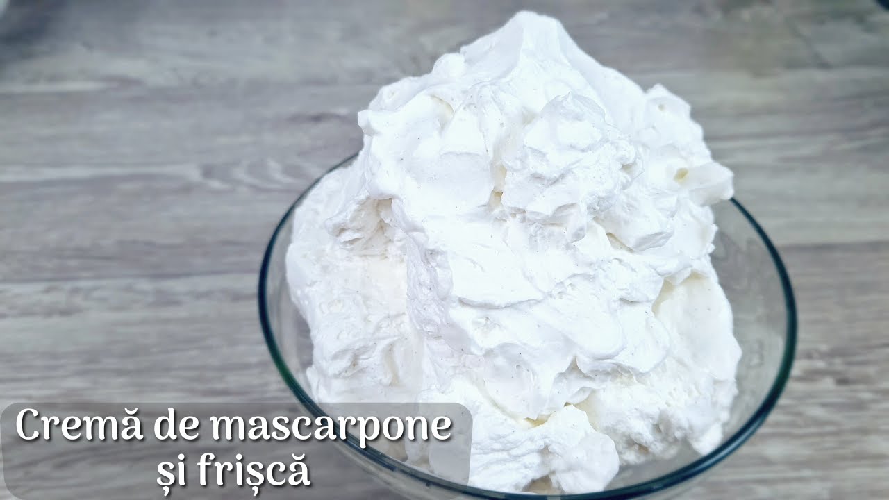Cremă cu mascarpone și frișcă - cea mai rapidă și sigură cremă - bază pentru orice aromă vă place