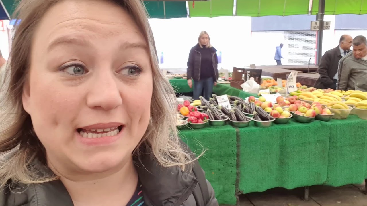 İngiltere'nin ortasında bir şehir Leicester- Çarşı, Pazar - Vlog