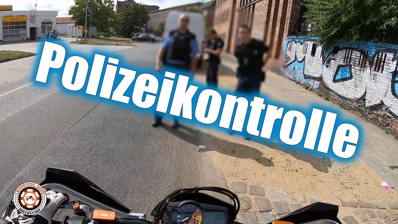 Polizeikontrolle I KTM 690 SMC R I Allgemeine Verkehrskontrolle