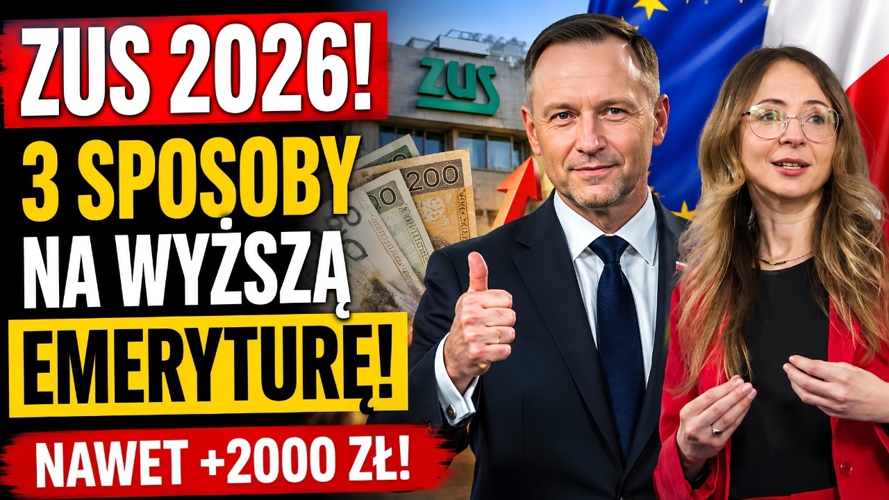 🚨 ZUS 2026: 3 Sposoby na Wyższą Emeryturę! Przeliczenie ERPO, Wyr&oacute;wnanie i Nawet +2000 zł