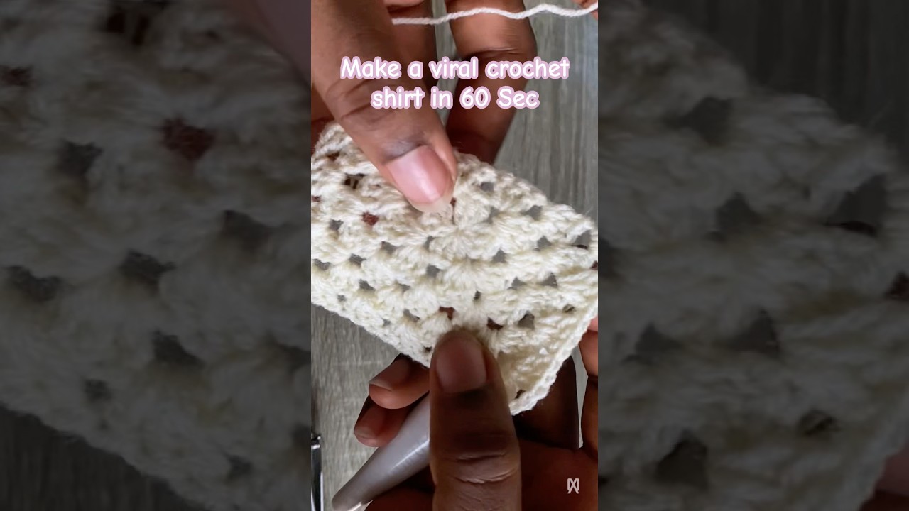 Learn to make this viral crochet shirt👕💎. 