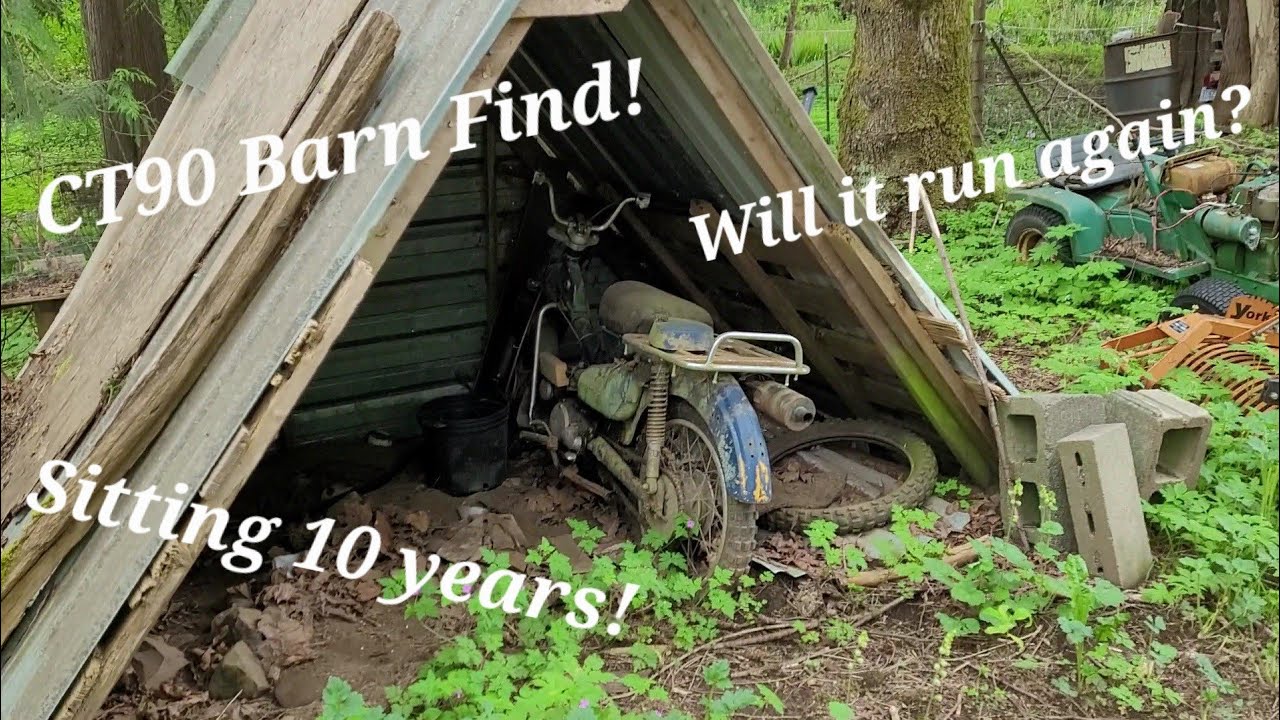 Barn Find 1970 Honda CT90!! Will it RUN and RIDE again after 10 years??