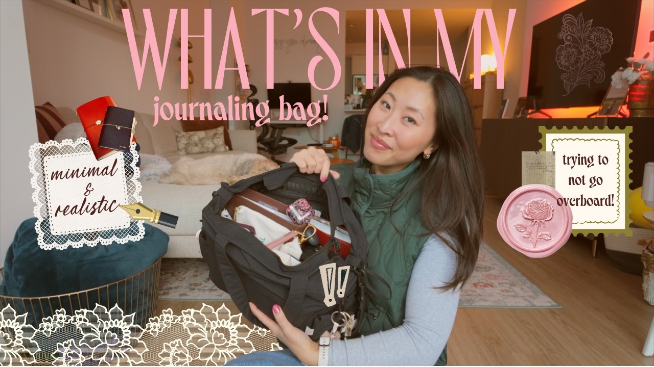 what's in my journaling bag 👜 my less overconsumption stationary essentials