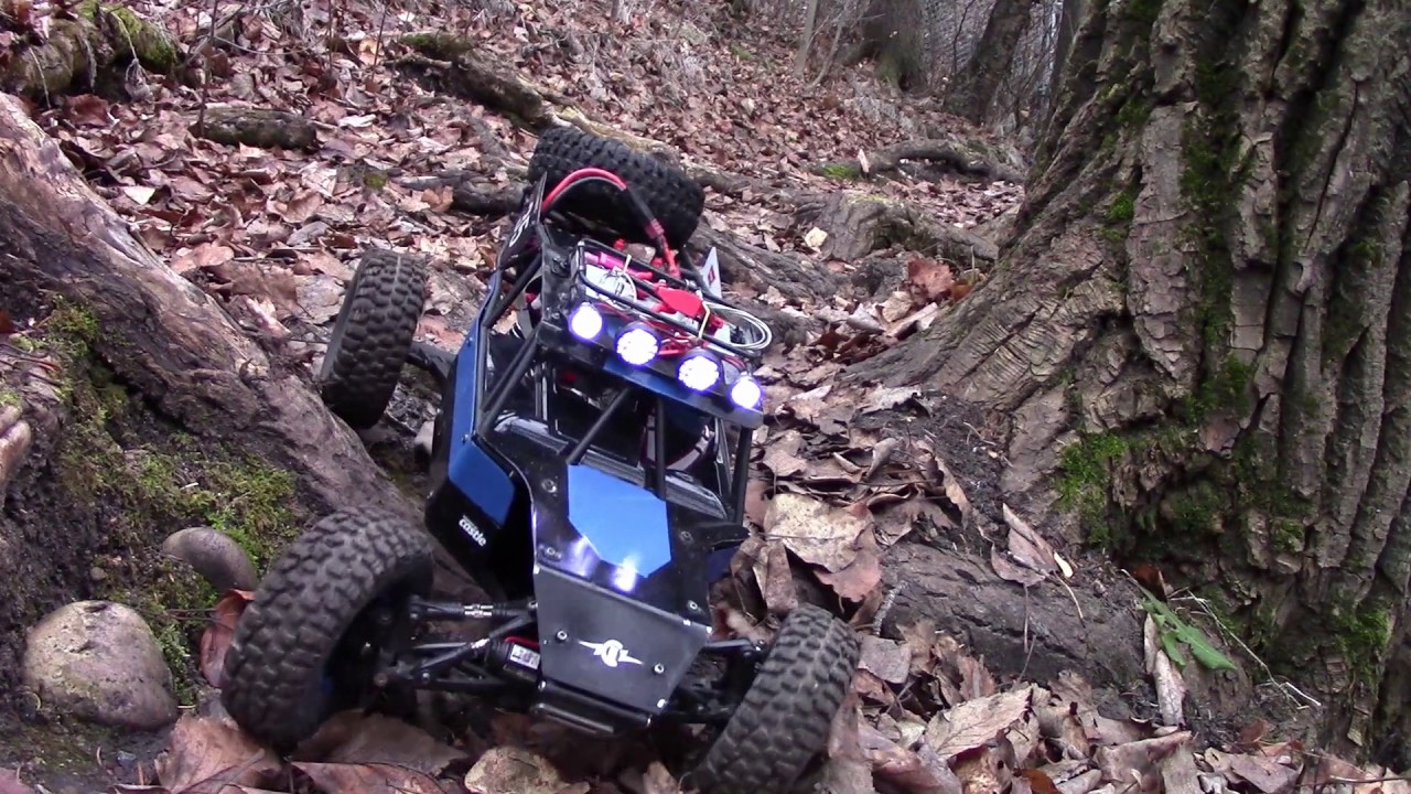 Brushless WLtoys K949 on a Trail Climb/Run as it gets Colder!