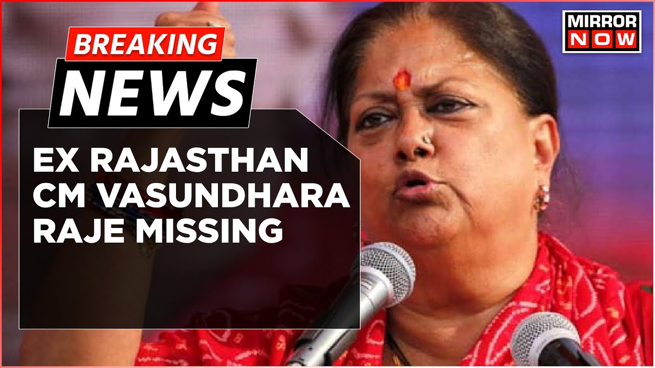 Breaking News | BJP Forms 2 Rajasthan Poll Panels, Former CM Vasundhara Raje Missing From Both