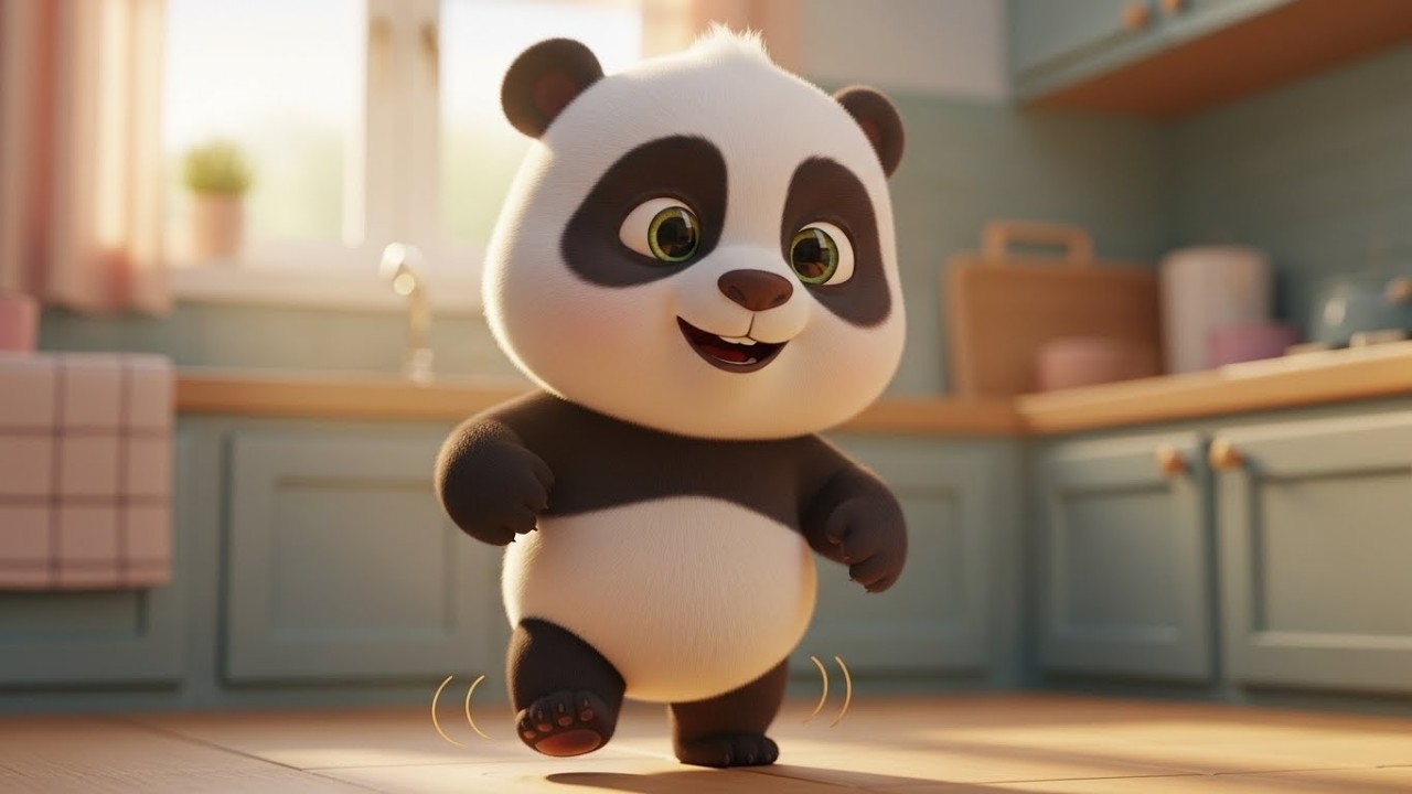 Завтрак-танец маленькой панды «Ням-ням» 🐼🥣💃 | Мультфильм для детей и весёлые приключения
