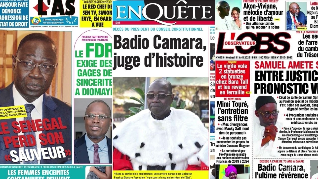 Revue De Presse Du Vendredi 11 Avril 2025  SUR LAMTORO TV SENEGAL