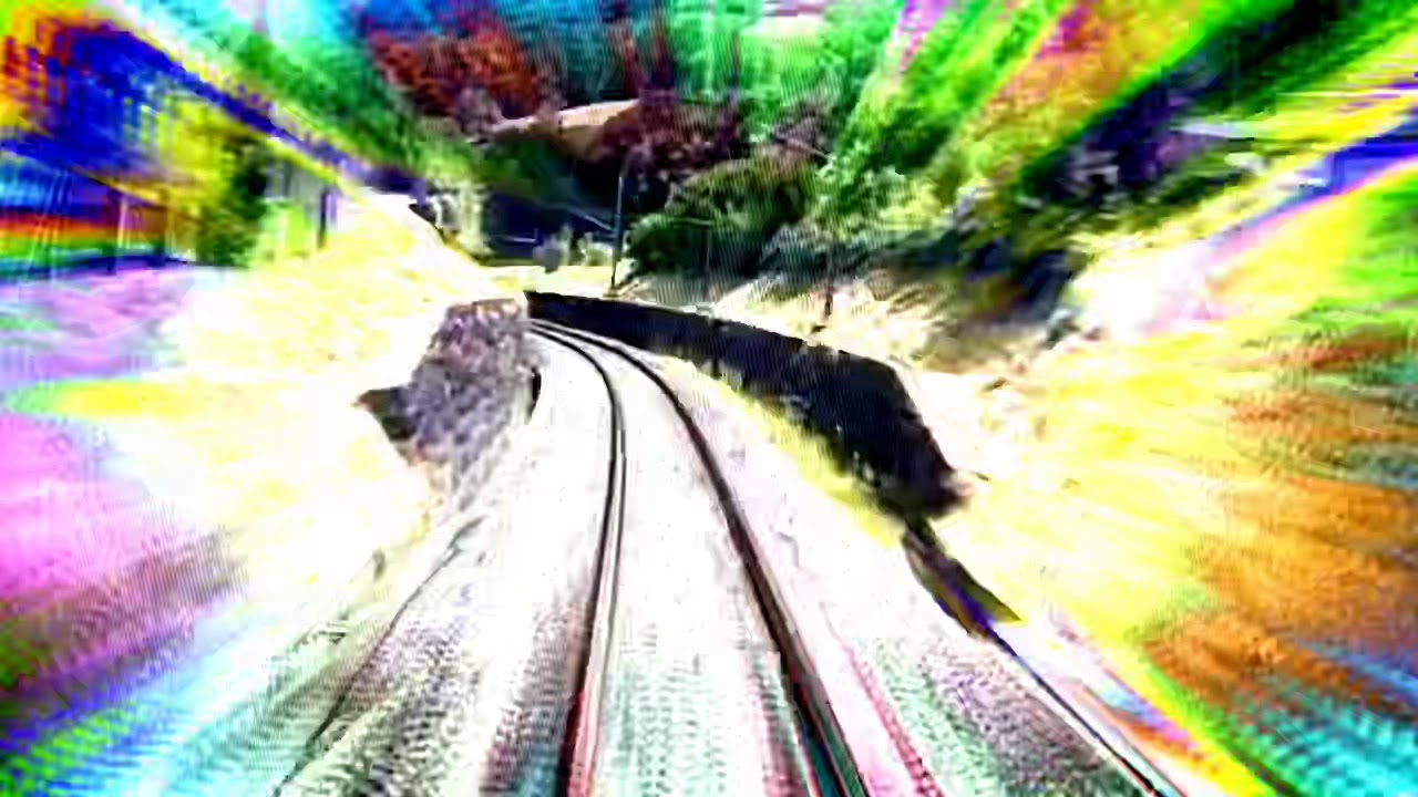 Trippy Train - psychedelic visuals