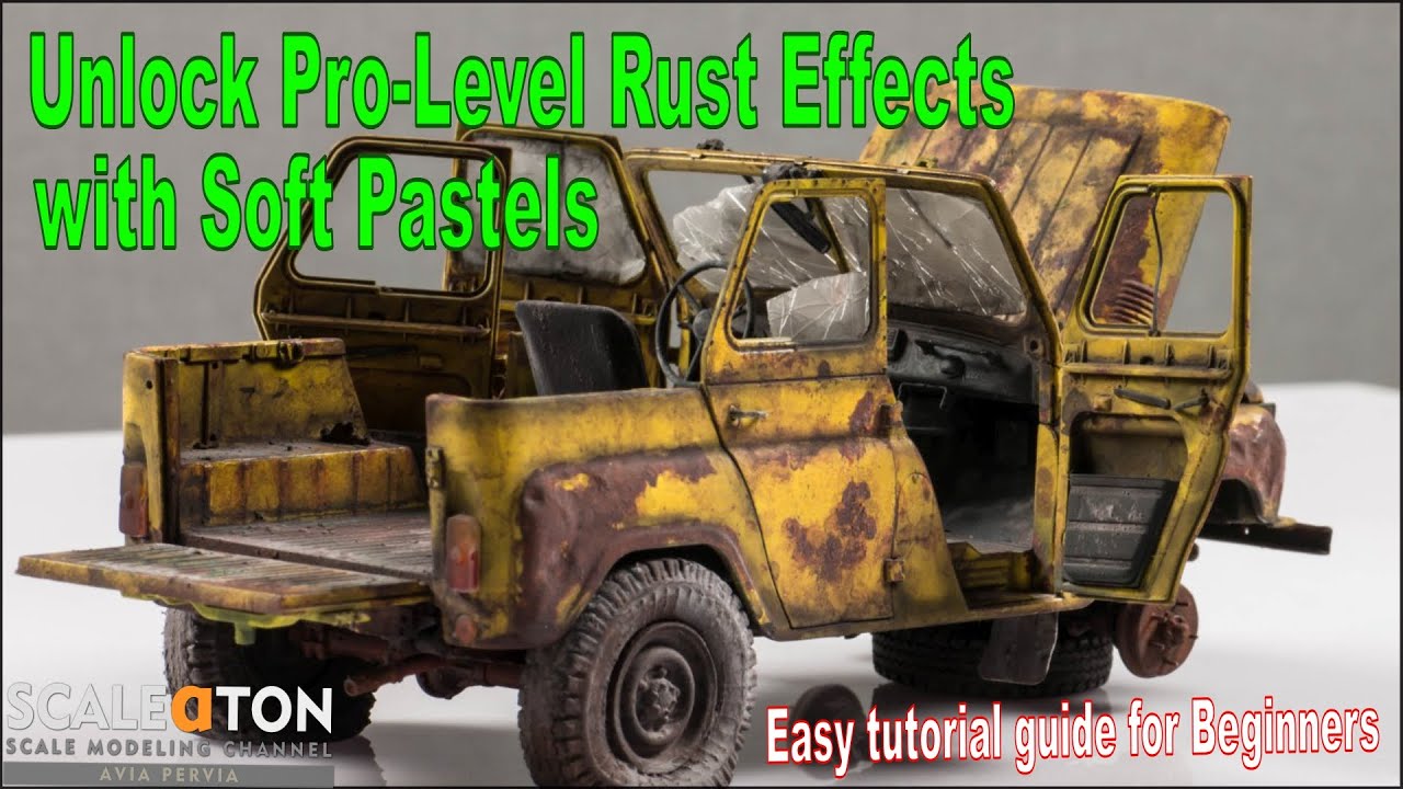 Lifelike Rust with Soft Pastels. Scale Modeling 101 Tutorial Videos