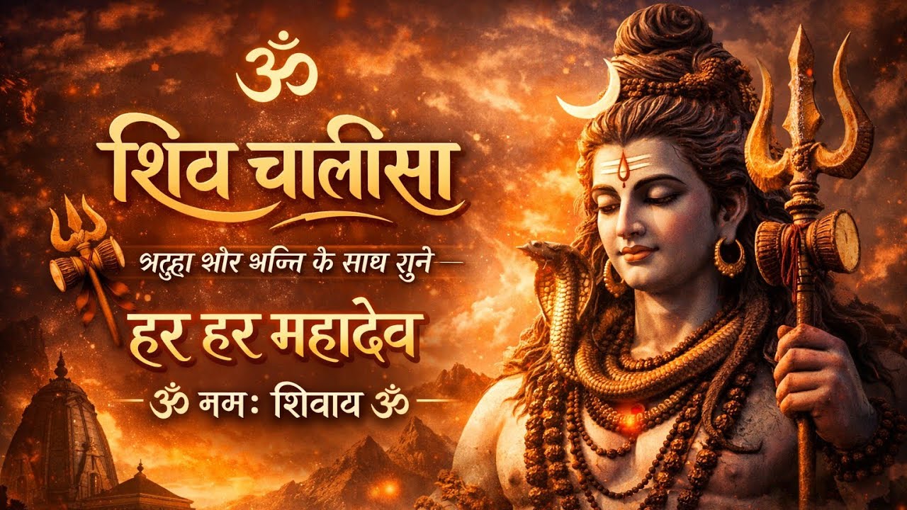 हर हर महादेव 🔱शिव चालीसा सुनो और मन को शांति दो 🙏ॐ नमः शिवाय 🕉️ Atish lohar 