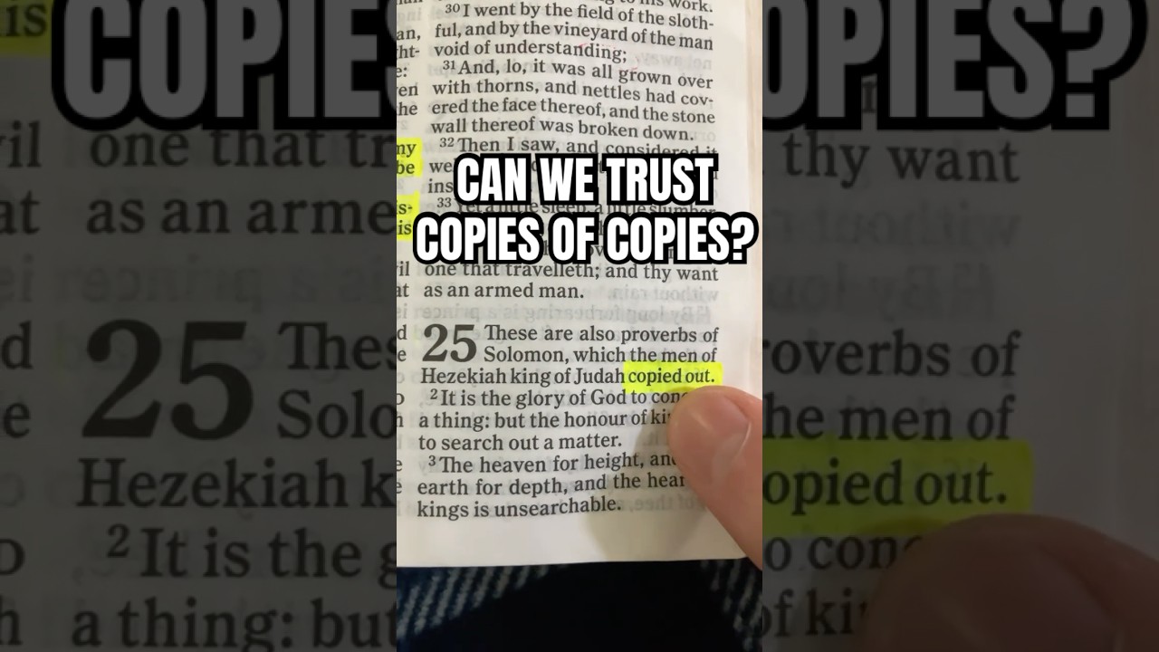 Are manuscript copies authoritative? (PROVERBS 25) #kingjamesbible  #weirdalyankovic #kjvonlyism