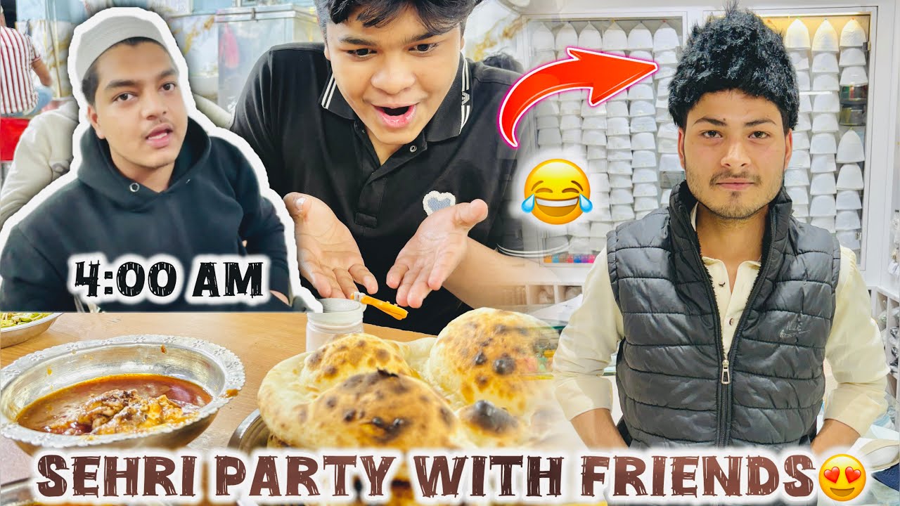 Sab dost 4:00 Am baje sehri karne chale gaye😍 shuaib ko yeh topi pasand agyi🤣 #khizarqureshi #ramzan