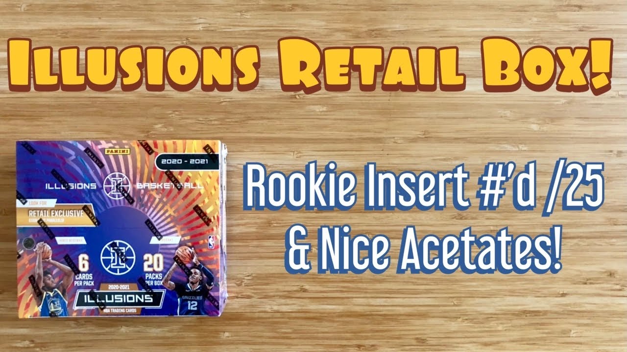 2020-21 Panini Illusions Basketball Retail Box Break - Rookie Insert #’d /25 and Nice Acetates!