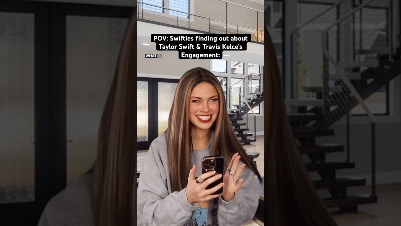 Swifties discovering Taylor Swift & Travis Kelce are engaged! #millennials #nostalgia #relatable