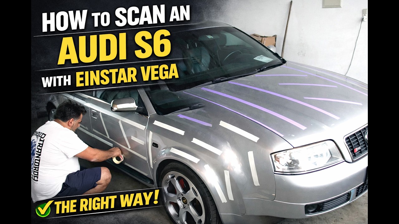 How To 3D SCAN an CAR with EINSTAR Vega - The Right Way !