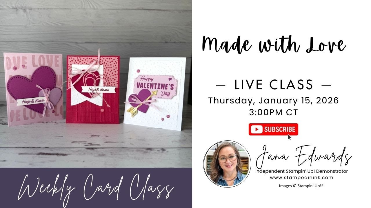 Stampin' Up! Endless Love Class | Quick and Easy Valentine Cards ❤️