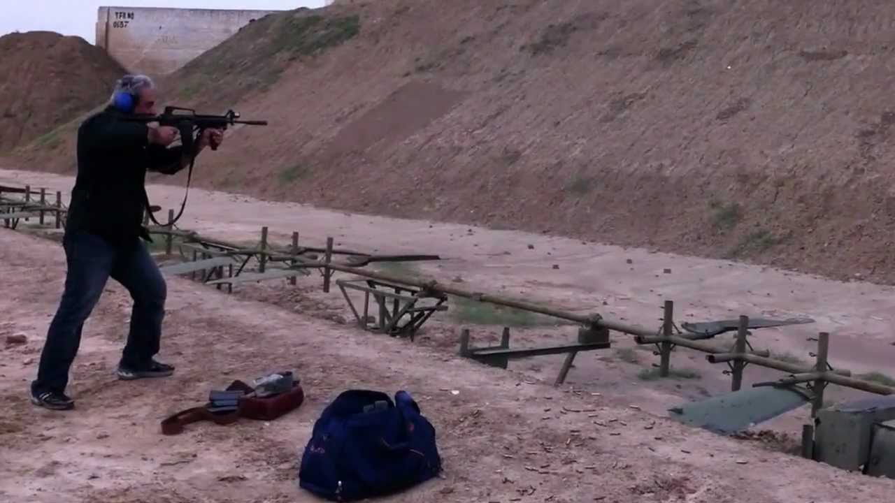 Sardar Meher shooting .223 Auto at Mahfooz Shaheed Garrison, Lahore on August 22, 2012