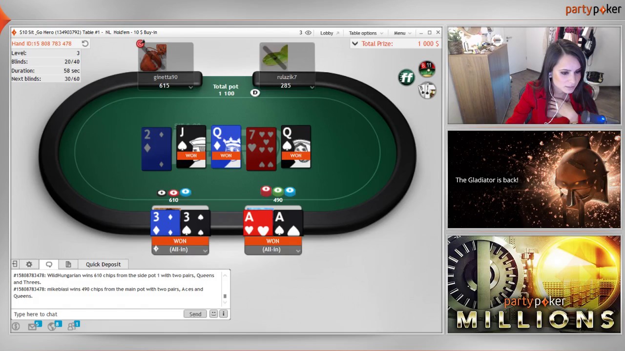 1000$! 100x MULTIPLIER WIN WITH BOUNTY by WildHungarian on PARTYPOKER!