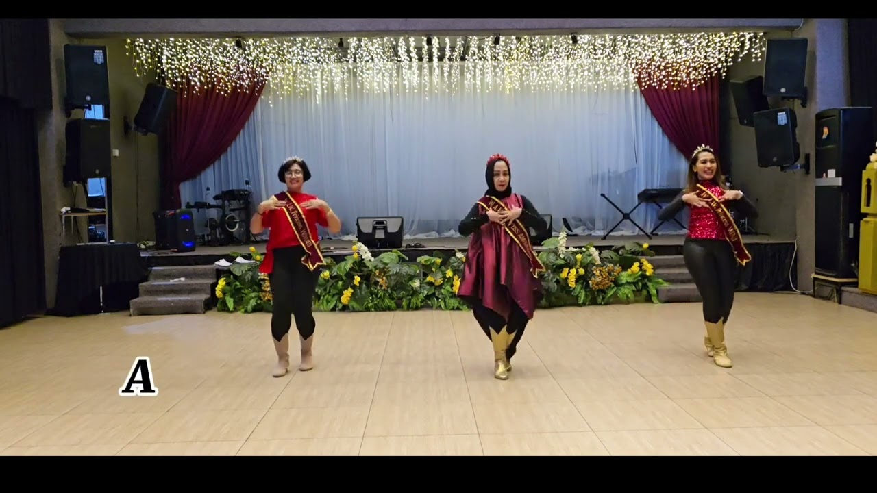 Ratu Sejagad Line dance Koreo W A W ( Wiwied Ambunsuri Wina ) Demo WAW