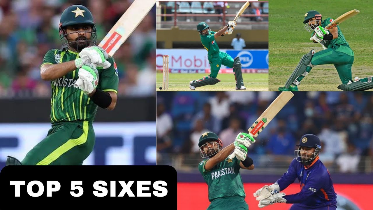 Babar Azam Sixes in International Cricket l TOP 5 SIXES