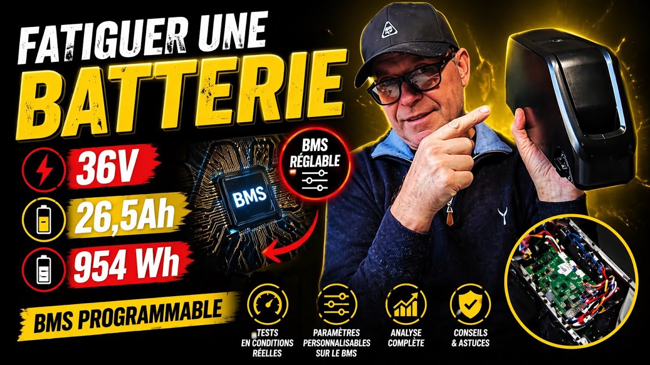 FABRIQUER une BATTERIE  36v 26,5Ah BMS programmable