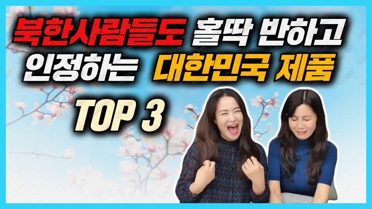 평양여자가 인정하는 , 북한 사람들이 인정하는 한국산 제품 TOP3 @민주의호두까기
