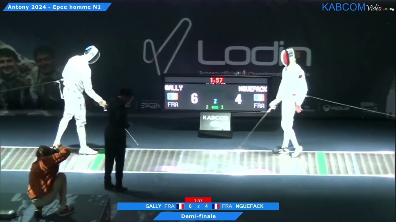 French Championships 2024 SME - L4 - Aymerick Gally FRA v Lilien Nguenfack FRA