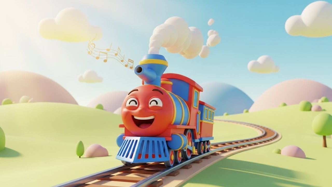 Смеющийся поезд говорит «Чук-Чук» 🚂😆🎶 | Мультфильм для детей и весёлое путешествие