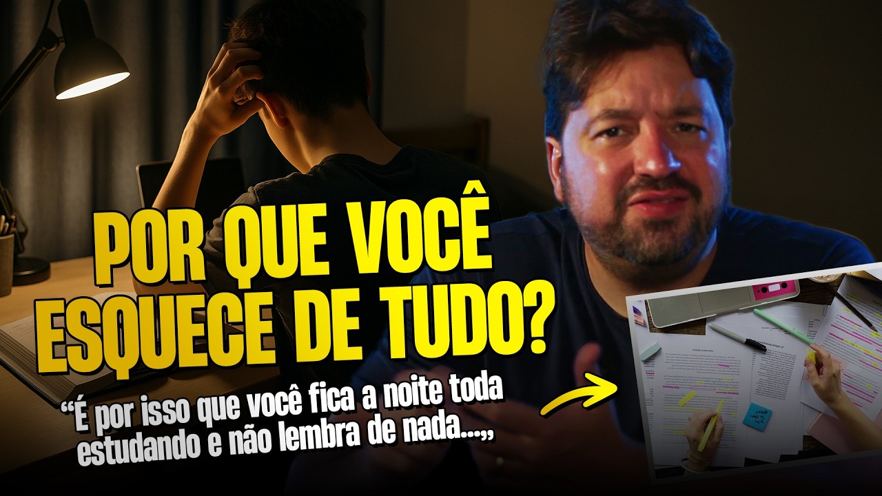 VOCÊ LÊ E ESQUECE TUDO? O ERRO INVISÍVEL que destrói seu APRENDIZADO
