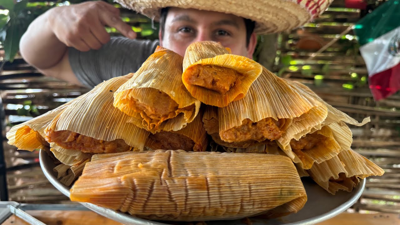 TAMALES DE PUERCO PARA EMPEZAR EL MES PATRIO 