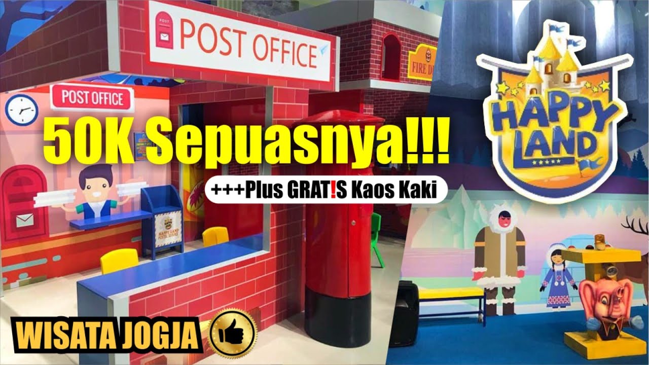 WISATA JOGJA - PLAYGROUND ANAK TERLENGKAP DAN TERMURAH DI JOGJA‼️ HAPPY LAND, SLEMAN CITY HALL