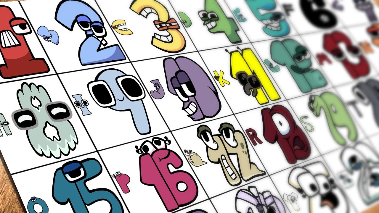 Drawing Alphabet Lore but NUMBER LORE (1-26) / How to draw Number Lore
