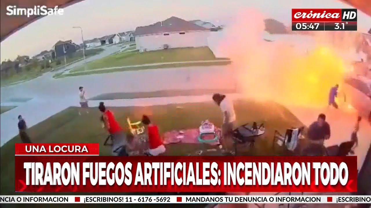 Tiraron fuegos artificiales... &iexcl;e incendiaron todo!