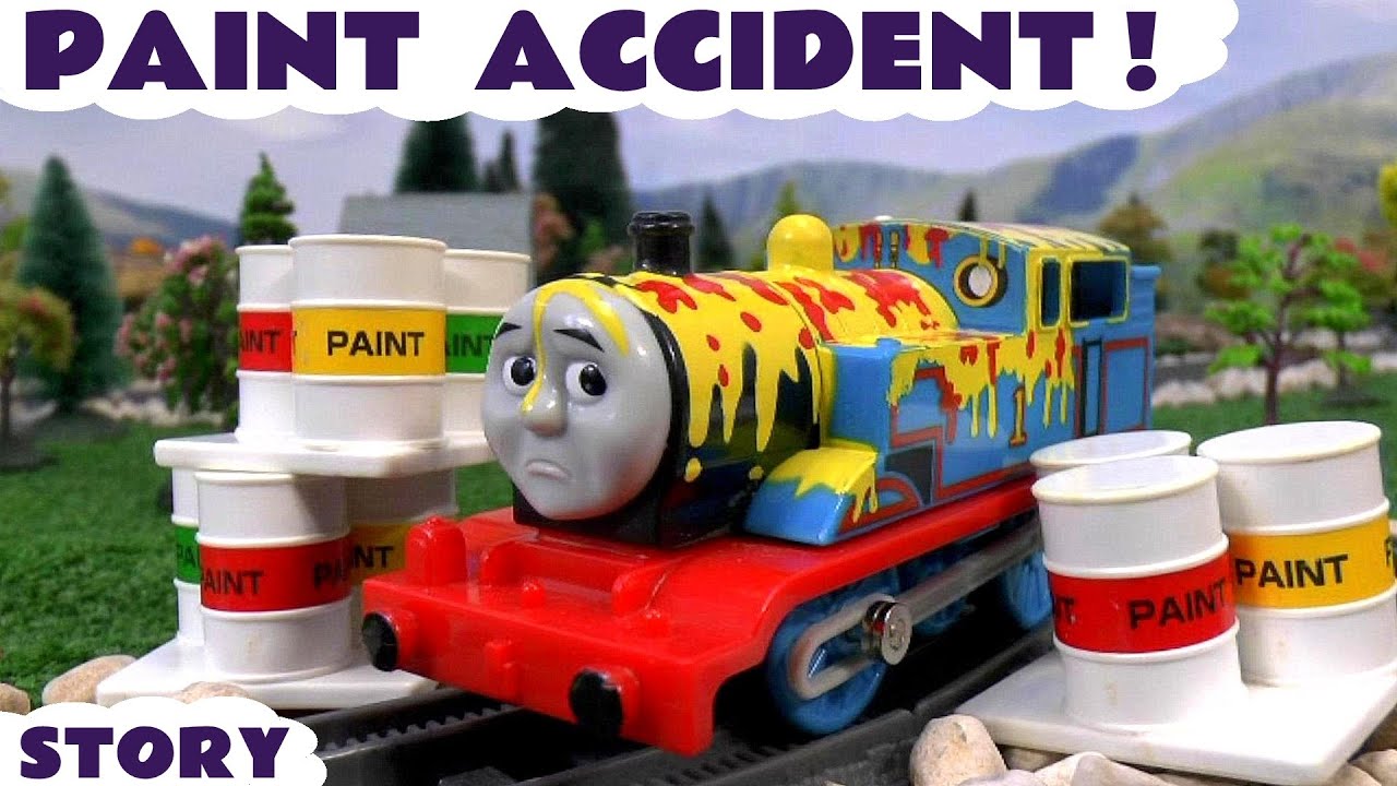 Thomas & Friends Paint Accident & Rescue Story