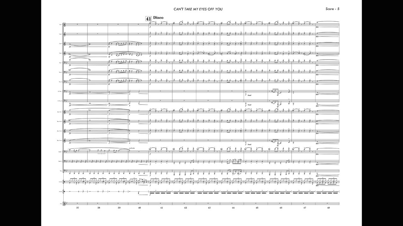 Can't Take My Eyes Off You by Franki Valli/arr. Steven Alesso and Alex Taylor