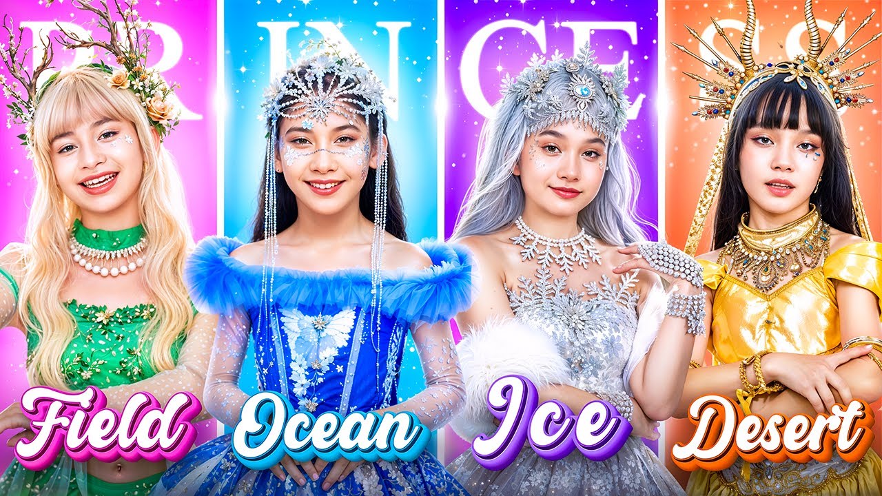 Putri Laut vs Putri Gurun vs Putri Es vs Putri Padang di Tantangan Makeover!