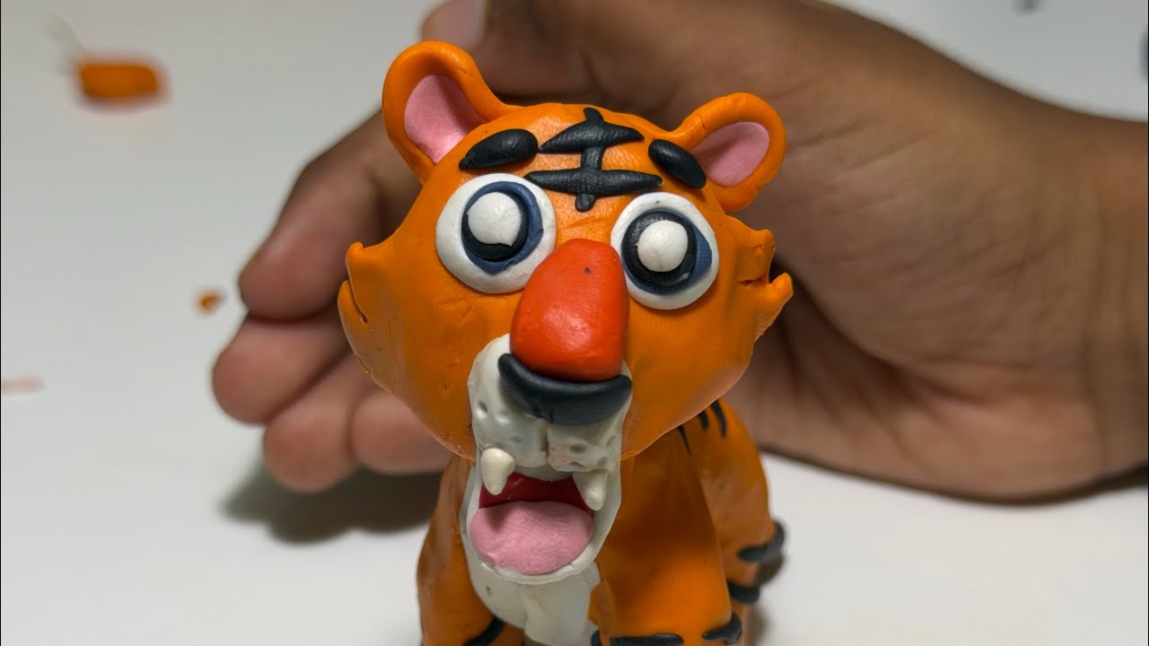 Let us make TIGER using modeling clay