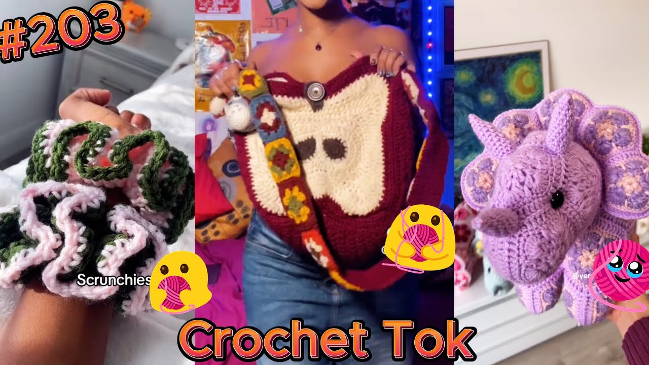🧶💖 Crochet TikTok Compilation - Crochet Tok Fam 🧶💖 #203